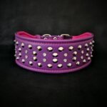 "Crystal" 2.8 inch wide soft leather collar - Image 8