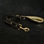 Soft leather brass plated leash - Image 2