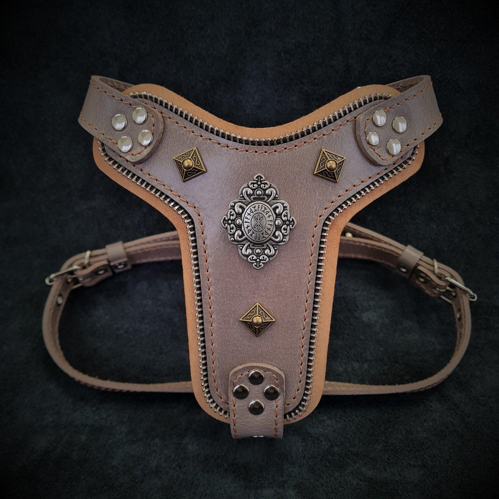 the-aztec-harness-grey-small-to-medium-size-182735.jpg The ''Aztec'' harness Grey Small to Medium Size - Image 1