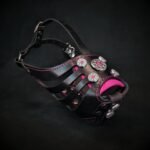 The ''Bijou'' Basket Muzzle Black & Pink - Image 2
