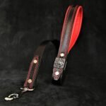 The "Eros" collar 2.5 inch wide black & red - Image 2