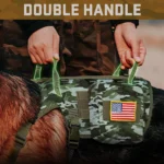 Tactical Dog Harness Collar Leash Set Military Training Pet Vest with Pouches Flags Durable Collars for Big Dogs German Shepherd - Image 4
