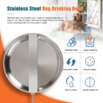 Stainless Steel Automatic Dog Water Feeder with 100cm Water Supply Pipe - Image 4