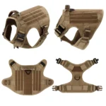 Tactical Dog Harness, Collar & Leash Set with Adjustable Training Vest - Image 2