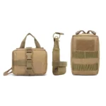 Tactical MOLLE Dog Pouch Set with Adjustable Belt Attachments for Harnesses - Image 2