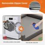 Orthopedic Dog Bed with Bolster Support & Microfiber Leather Cover - Image 4