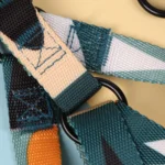Adjustable Dog Harness, Collar & Leash Set with Colorful Patchwork Design - Image 7