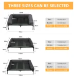 L-2XL Elevated Cooling Dog Bed with Breathable Mesh & Removable Bolster - Image 4