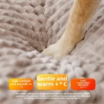 Warm Plush Dog & Cat House Bed with Washable Cushion - Image 4