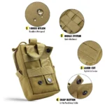 Tactical MOLLE Dog Pouch Set with Adjustable Belt Attachments for Harnesses - Image 3