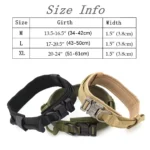 Adjustable Tactical Dog Harness & Nylon Collar Set for Small to Large Dogs - Image 5