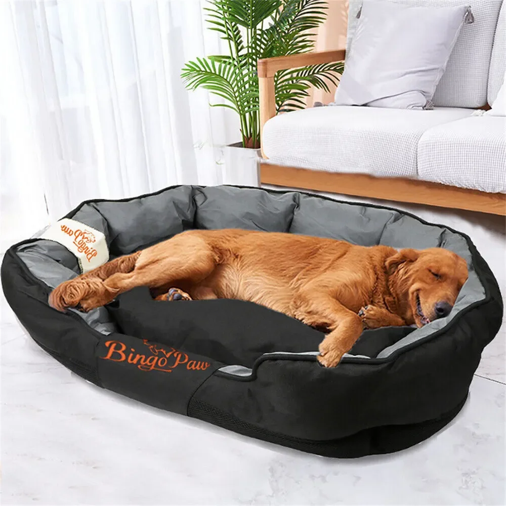 kf-Sbfd7bde68f5f459a9e944601ee9aef75h All-Season Dog Bed with Removable Cushion & Oxford Cover - Image 1