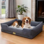 Extra Large Orthopedic Dog Bed with Deep Bolster & Calming Support