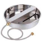 Stainless Steel Automatic Dog Water Feeder with 100cm Water Supply Pipe