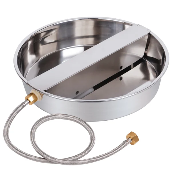 Stainless Steel Automatic Dog Water Feeder with 100cm Water Supply Pipe
