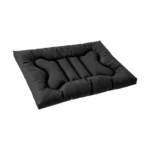 Chew-Resistant Dog Bed with Waterproof Washable Cover (Black, L-35*22in) - Image 5